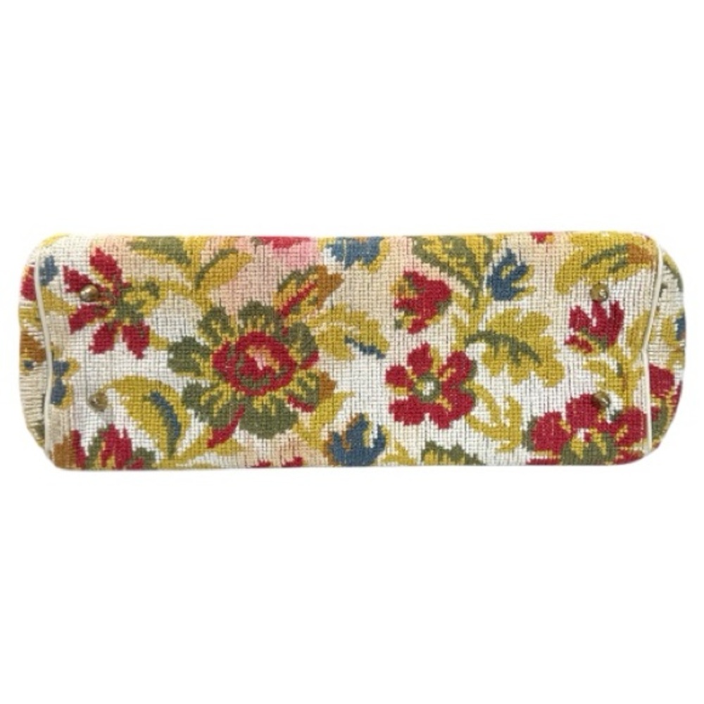 Vintage 60's Fashions by Margolin Carpet Tapestry Handbag Floral Multi-Colored - Picture 10 of 12
